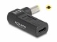 DeLock Adapter USB-C zu 5.5 x 2.5 mm 90