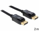 DeLock Kabel DisplayPort - DisplayPort, 2 m, Kabeltyp