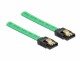 DeLock SATA-Kabel UV Leuchteffekt grün 70 cm, Datenanschluss