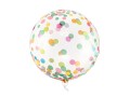 Partydeco Folienballon Mehrfarbig/Transparent, mit farbigen