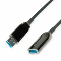 Roline USB3.2 Gen1 Akt. AOC-Kabel, ST/ST 20m