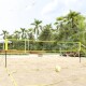 vidaXL Volleyballnetz Gelb und Schwarz 823x244 cm PE-Gewebe