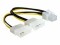 Bild 0 DeLock Y-Stromkabel 6Pin - 2x Molex 15 cm, Kabeltyp