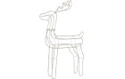 Star Trading LED-Figur Silhouette Tuby Deer, 105 cm, Transparent