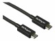 STARTECH .com 0.8m/2.7ft Thunderbolt 3 to Thunderbolt 3 Cable