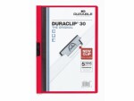 DURABLE Klemmhefter Duraclip 30 A4, Rot, Typ: Klemmhefter