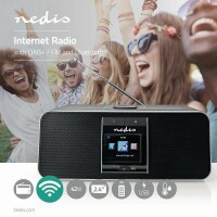 NEDIS DAB+ Radio Internet BT RDIN5005BK Black, Kein