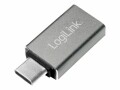 LogiLink - USB-Adapter - USB (W) zu USB-C (M) - USB 3.1 Gen1 - Silber