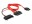 Bild 4 DeLock Slim-SATA-Kabel rot, SATA Strom, 30 cm, Datenanschluss