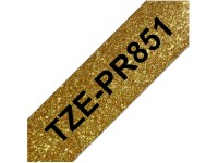 Brother Beschriftungsband TZe-PR851 Schwarz auf Gold, Länge: 8 m