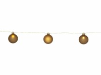 Star Trading LED-Lichterkette Bliss, 1.6 m, 8 Kugeln, Gold, Betriebsart