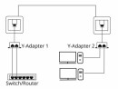 DeLock Anschlussverdoppler 2x 100Mbps LAN