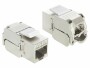 DeLock Keystone-Modul RJ45 - LSA, Cat 6A geschirmt, kompakt