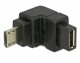 DeLock USB2.0 Winkeladapter, MicroB - MicroB