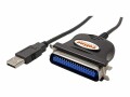 Roline - Parallel-Adapter - USB 2.0 - IEEE 1284 - Schwarz