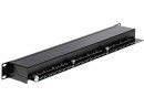 DeLock Patch Panel - RJ-45 X 24 - Schwarz - 1U - 48.3 cm (19