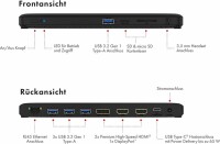 ICY Box USB-C Triple DockingStation IB-DK2416-C 4K, 2xHDMI & 1xDP