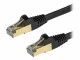 STARTECH 7.5 M CAT6A CABLE BLACK SNAGLESS
