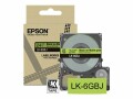 Epson LabelWorks LK-6GBJ - Schwarz auf Mattgrün - Rolle
