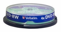 Verbatim DVD-RW Spindle 4.7GB 43552 1-4x 10 Pcs, Kein