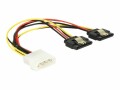 DeLock Molex 4 Pin zu 2x SATA Stromkabel