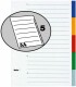 BIELLA    Register PP farbig          A4 - 46340500U 5-teilig, blanko