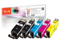 Peach Tinte Canon GI-525/CLI-526, Multi-Pack C, M, Y, 2x
