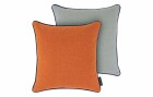 Remember Kissen Peanut 45 x 45 cm, Orange/Grau, Kissentyp