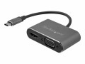 STARTECH .com USB-C auf VGA und HDMI Adapter - Aluminium