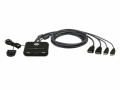 ATEN Technology Aten KVM Switch CS22HF 2-Port HDMI, Konsolen Ports: HDMI