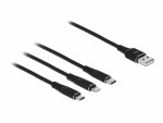 DeLock USB-Ladekabel USB A - Lightning/Micro-USB B/USB C 1
