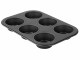 Zenker Muffin Backform Pure 6 Mulden, Detailfarbe: Schwarz