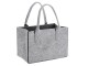 Glorex Tasche Filz Grau/Anthrazit, Breite: 38 cm, Detailfarbe