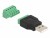 Bild 1 DeLock USB 2.0 Adapter USB-A Stecker - Terminalblock, USB