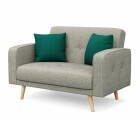 Sofa SAIDY 2-Sitzer grau