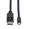 Bild 1 Roline Mini DisplayPort - DisplayPort Verbindungskabel - 5 m - 2K - Schwarz