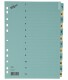 BÜROLINE  Kartonregister blau/beige   A4 - 40550     1-12