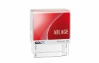 Colop Stempel Printer 20/L «ABLAGE», Motiv: Text, Detailfarbe: Rot