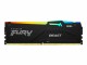 Kingston 16GB DDR5-4800MT/S CL38 DIMM FURY BEAST BLACK RGB