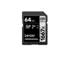 Lexar Professional 64 GB SDXC 1667x R:250MB/s W:120MB/s Class10