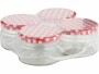 Axentia Einmachglas Karo 250 ml, 4 Stück, Produkttyp: Einmachglas