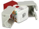 DeLock Keystone-Modul RJ-45 Cat.6, UTP Rot, Modultyp: Keystone