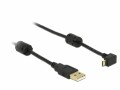 DeLock USB2.0 Micro-Kabel, 1m, A-MicroB, Schwarz, Micro-B