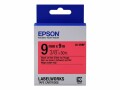 Epson TAPE - LK3RBP PASTEL BLK/ RED 9/9  NMS  