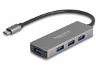 DeLock USB-Hub 4 x USB 3.0 Typ-A, Stromversorgung: USB