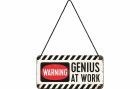 Nostalgic Art Schild Genius at Work 20 x 10 cm