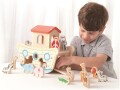 Spielba Holzspielwaren Beschäftigungsspielzeug Arche Noah mit 14-teiligem