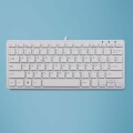 R-Go Tools R-Go Compact Tastatur, AZERTY (BE), weiß, drahtgebundenen