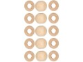 lalana Holzperlen Hölzerne Perlen 15 mm, 15 Stück, Material