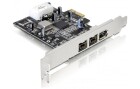 DeLock PCI-Express-Karte FireWire- 2x FW B + 1x FW